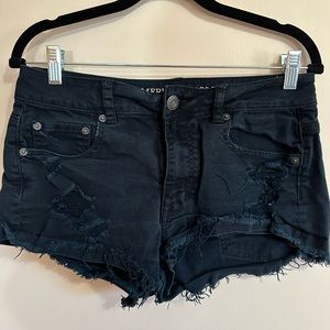 American Eagle Outfitters Black Jean Shorts. Size 8